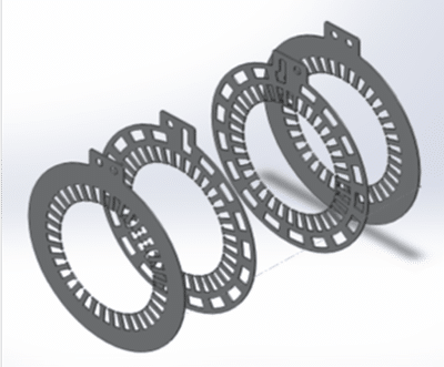 Diffusion Bonded Heat Sink
Stator cooling plate